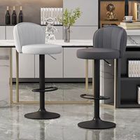 Chaises de cuisine pivotantes à hauteur réglable en métal et similicuir PU, avec cadre métallique – Offre Spéciale