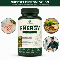 Capsules de complexe végétal synergique Adaptogène standardisé Biodisponibilité précise Validé en laboratoire Vente en gros Fournisseur OEM Usine GMP