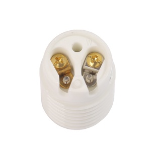Portalámparas E17, portalámparas de cerámica con soporte, luz colgante LED personalizada disponible, base de luces para el hogar - Product Image 2
