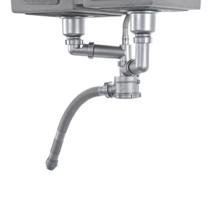 Oushunnuo Fornisce Moderno <span class=keywords><strong>Sifone</strong></span> di Scarico per Lavello da Cucina <span class=keywords><strong>Salvaspazio</strong></span>, Antiparassitario e Antiodore - Product Image 6