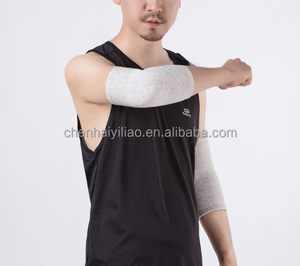 Penstabil bantalan siku & lutut dapat diatur, penahan perlindungan olahraga bambu rajut medis - Product Image 1