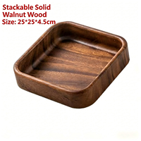 Vaisselle de luxe moderne en bois massif écologique gravée, assiette à dessert, plateau à collation pour les fêtes, service de fruits secs