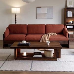 Divano Chesterfield <span class=keywords><strong>Moderno</strong></span> Minimalista Retrò in Legno Massello Stile Rustico a Tre Posti <span class=keywords><strong>con</strong></span> Supporto per Gambe <span class=keywords><strong>Arredamento</strong></span> per Soggiorno Americano - Product Image 5