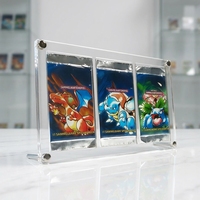 Marco de Fotos Acrílico con Impresión UV a 1 Color, Rectangular, Transparente, Antirayaduras, Duradero, Decoración para el Hogar, para Tarjetas TCG