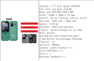Tout nouveau téléphone mobile GSM Samsum M2023 2G avec fonction double carte SIM, fabriqué en Chine, langues d'exploitation espagnol et allemand - Product Image 6