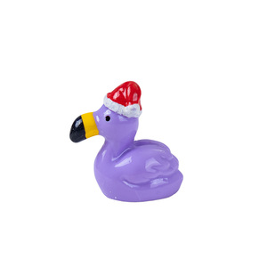 Sınır Ötesi Sıcak Noel Şapkası <span class=keywords><strong>Flamingo</strong></span> Küçük Hayvan DIY Plastik Reçine El Sanatları Aksesuarları Süslemeleri Sevimli Süsler Damlayan Yağ - Product Image 5