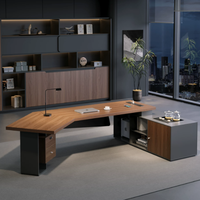 Nouveau bureau de direction modulaire haut de gamme de style moderne et luxueux avec panneau en MDF, grand bureau de direction, table de PDG