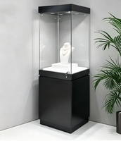 Vitrines d'exposition de musée d'occasion avec éclairage LED, construction bois/métal, pour bijouterie, personnalisables, durables, haute qualité, éclairage LED