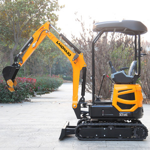 Mini-excavatrice chinoise de 1,8 tonne avec cabine, excavatrice sur chenilles, fonctionnement hydraulique stable, Xt18u, petite machine, livraison gratuite, prix bas - Product Image 1