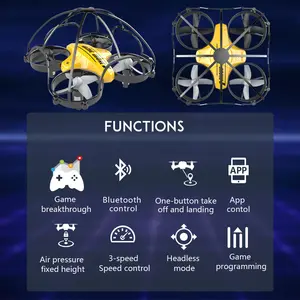 APEX TELL Mini Toy Drone with Coding Education Quadcopter with smart Remote Control by Bluetooth