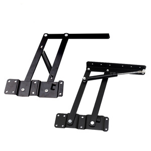 Spring Type Pneumatic Coffee Table <b>Desk</b> <b>Folding</b> Height Adjuster With Buffer Steel Hardware Accessories - Product Image 1