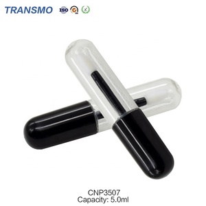 Tubes de brillant à lèvres en plastique transparent de 5 ml, jolies seringues vides pour baume à lèvres et rouge à lèvres, pour cosmétiques - Product Image 1