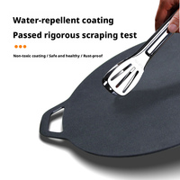 Plaque de cuisson portable pour camping en plein air, plaque de barbecue coréenne, plaque de cuisson antiadhésive pour barbecue extérieur, usage domestique
