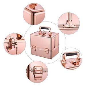 Maletín <span class=keywords><strong>de</strong></span> <span class=keywords><strong>maquillaje</strong></span> <span class=keywords><strong>de</strong></span> aluminio <span class=keywords><strong>profesional</strong></span> portátil <span class=keywords><strong>de</strong></span> moda para mujer, estuche rígido <span class=keywords><strong>de</strong></span> viaje, cierre <span class=keywords><strong>de</strong></span> cerrojo, patrón <span class=keywords><strong>de</strong></span> caramelo plegable - Product Image 4