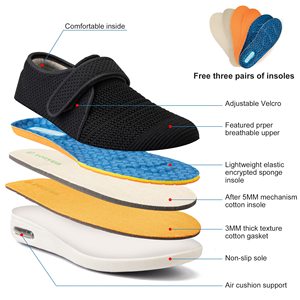 Chaussures de marche personnalisées pour femmes, souliers de largeur respirante et légère pour femmes - Product Image 4