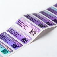 Etiquetas de Seguridad Holográficas Personalizadas de Alta Calidad para Botellas de Laboratorio y Médicas