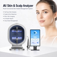 Máquina Analizadora de Piel 3D con IA, Escáner Facial con Detección de Humedad, Grasa, Capa UV, Tono de Piel, Opacidad y Tipo de Piel