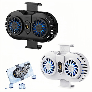 <span class=keywords><strong>Radiateur</strong></span> de téléphone portable haute puissance à double ventilateur, ultra-silencieux, refroidissement semi-conducteur, pour jeux, streaming en direct, tablettes, RGB, directement de l'usine - Product Image 1