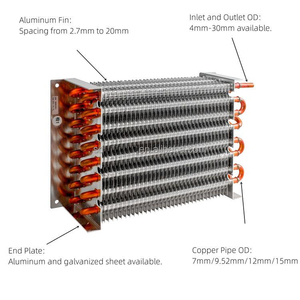 <span class=keywords><strong>MINI</strong></span> 12V 24V 48V 220V 240V CONDENSATEUR ÉVAPORATEUR SÈCHE-LEVIÈRES VENTILATEUR PIÈCES DE RECHANGE POUR RÉFRIGÉRATION Échangeur de chaleur <span class=keywords><strong>à</strong></span> micro-canaux pour refroidisseur d'air - Product Image 4