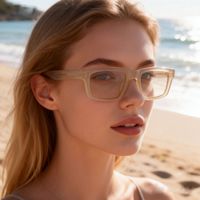 Lunettes de soleil polarisées rectangulaires de luxe pour femmes, design de marque célèbre, haute qualité, à la mode, avec logo personnalisé en acétate, collection 2026