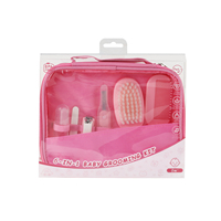 Kit de soins pour bébé 6-en-1, idéal pour les voyages, avec coupe-ongles en PP et acier inoxydable et cure-oreille