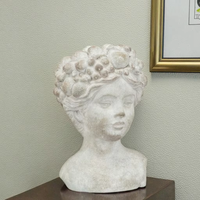 Lianda Garden Classic-Statue de tête de dame élégante comprend une jardinière de Pot de fleur élégante en Carton suspendu Décoration de la maison à la mode