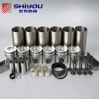 SHIYOU MS180-8 6D14 6D15 6D16 6D22 Kit Perbaikan Overhaul Mesin, Kit Liner, Kit Piston untuk Suku Cadang Excavator Crane Mitsubishi