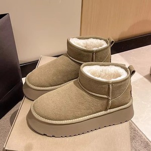 Botas de Nieve para Mujer, Nuevas 2025, con Suela de Goma Gruesa, Ligeras, Duraderas, Antideslizantes, Cálidas, con Parte Superior de Cuero Sintético, de Caña Alta - Product Image 2