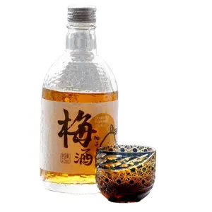 Toptan benzersiz japon Sake cam 2oz el oyma kristal Amber Shot bardakları viski, tekila ve likör Soju