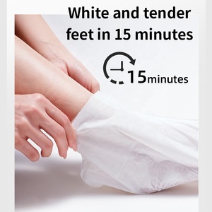 Prezzo basso all'ingrosso 40g Private Label maschera Peeling per la cura dei piedi biologica rimuovi la pelle morta maschera esfoliante per i piedi alla lavanda - Product Image 4