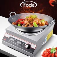 Cuisinière électrique industrielle portable Keyan - 4000W, plaque en cristal poli, cuisinière électrique commerciale simple à bouton-poussoir pour hôtel