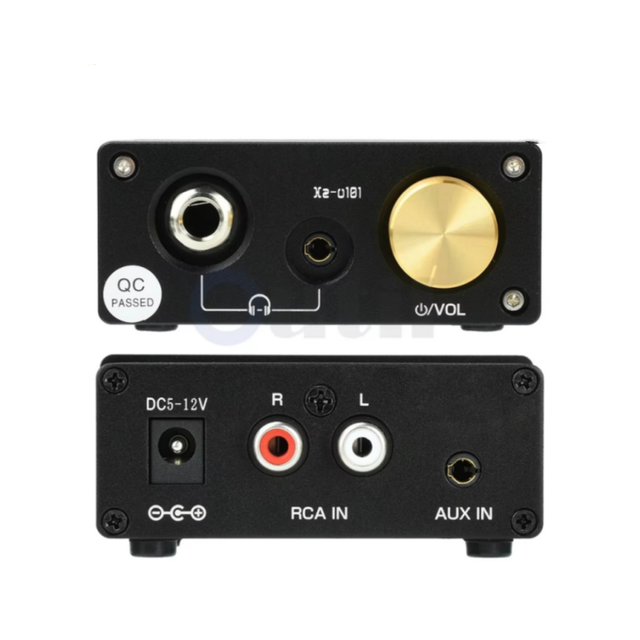 Mini Headphone Amplifier Xz-U101 HiFi Audio Stereo RCA Amp with Balanced Sound for 3.5mm/6.35mm Headsets