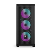 Vente en gros, vente chaude, boîtier de PC de jeu en verre trempé noir EATX ATX, boîtier d'ordinateur, tour complète, boîtier de jeu, châssis de joueur