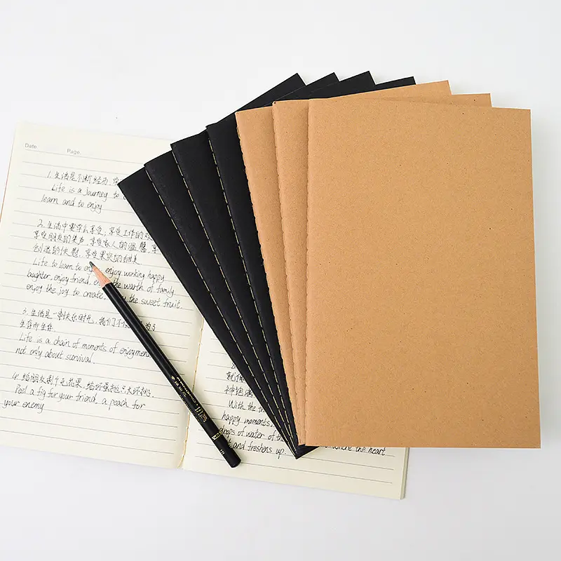 Quaderno di composizione Kraft portatile foderato Memo Mini eco Field notebook
