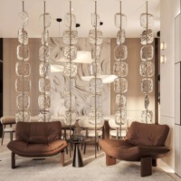 JYLIGHTING Lámpara Colgante Moderna de Lujo con Diseño Creativo de Ondas de Agua en Vidrio para Decoración del Hogar, Hotel o Sala de Exposiciones