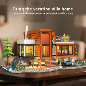 3060 Piezas, Bloques de Construcción de Villa Vacacional de 4 Pisos con Cadena de Luces, Piscina, Jardín, Interacción Padres-Hijos, STEAM, Decoración del Hogar, Regalo para Niños - Product Image 3