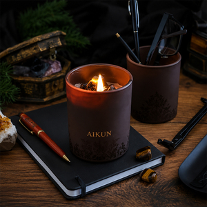Candela Profumata AIKUN Sicura per la Gravidanza, in Cera di Soia Non Tossica, in Barattolo, per Regalo <span class=keywords><strong>Doccia</strong></span>, Decorazione Cameretta e Relax per la Futura Mamma - Product Image 1