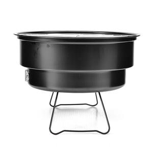 Parrilla Portátil Plegable para Exteriores, Horno de Hielo Redondo de 26 cm, Resistente al Viento y a la Oxidación, Equipo de Cocina para Camping con Tapa YZ-C3 - Product Image 1