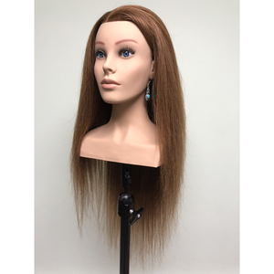 Cabeza de Maniquí de entrenamiento facial de Europa a precio al por mayor con hombro para peluquería - Product Image 1