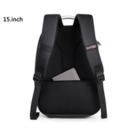 Sac à dos unisexe en polyester durable, portable, pour étudiants et professionnels, 15 pouces, imperméable, grande capacité, compartiment pour ordinateur portable, directement de l'usine