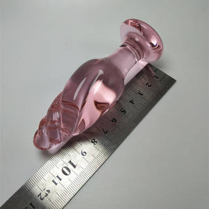 Juguetes Sexuales para Adultos, Dildo de Cristal para Mujeres, Tapón Anal de Cristal, Perlas Vaginales Rosadas, Bonito Tapón Anal - Product Image 6