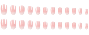 24 Uñas Postizas Acrílicas Hechas a Mano, Cortas, Redondas, Rosas y Blancas, Personalizadas - Product Image 6