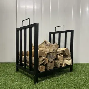 Heavy Duty Wood Storage Rack Firewood Holder Display Rack