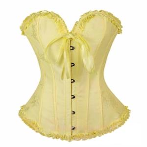 6 couleurs couleur fraîche Sexy dentelle arc palais pousser soutien-gorge 6 rangées de boucle en acier sangle corps façonnage ceinture surbuste haut - Product Image 1