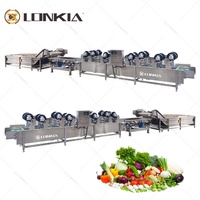 Lonkia Industriële Bubbel Tomaat Waslijn Droogmachine Maïs Fruit Wasmachine Groente Ui Wasmachine Reinigingsmachine