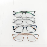 Montures optiques en métal de qualité supérieure, en stock, prêtes à être expédiées, liquidation de stock, mélange de métal, montures optiques en métal tendance pour hommes