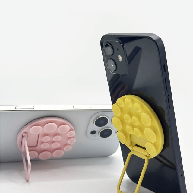 New Phone Case Silicone Suction Cup Holder Adhesive Mount Multi-Purpose Suction Cup Phone Stand for iPhone 16 15 Pro Max