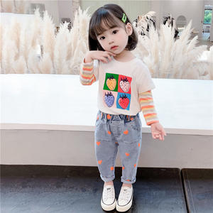 Ali Express en Español, Pantalones Cortos de Mezclilla con Estampado de Corazón para Niñas, Moda Infantil de Verano - Product Image 2