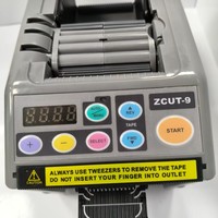 Distributeur de ruban adhésif gris SC-ZCUT-9 en plastique, machine de découpe numérique de sécurité, moteur de haute précision, engrenage automatique pour cartons/papier