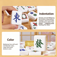Tuiles de Mahjong Américaines en Acrylique Pliables de Luxe Personnalisées, Style Moderne et Mignon, Cadeau de Jeu Fabriqué en Acrylique Durable